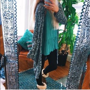 speckled hollister duster hipster cardi